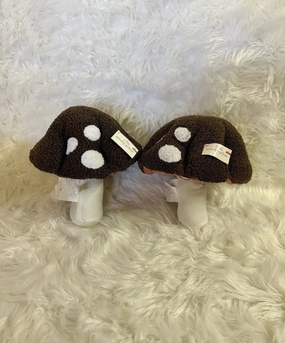 2 Target Bullseye Playground Sherpa Mushroom Shape Novelty Pillows Fall 2025 NWT